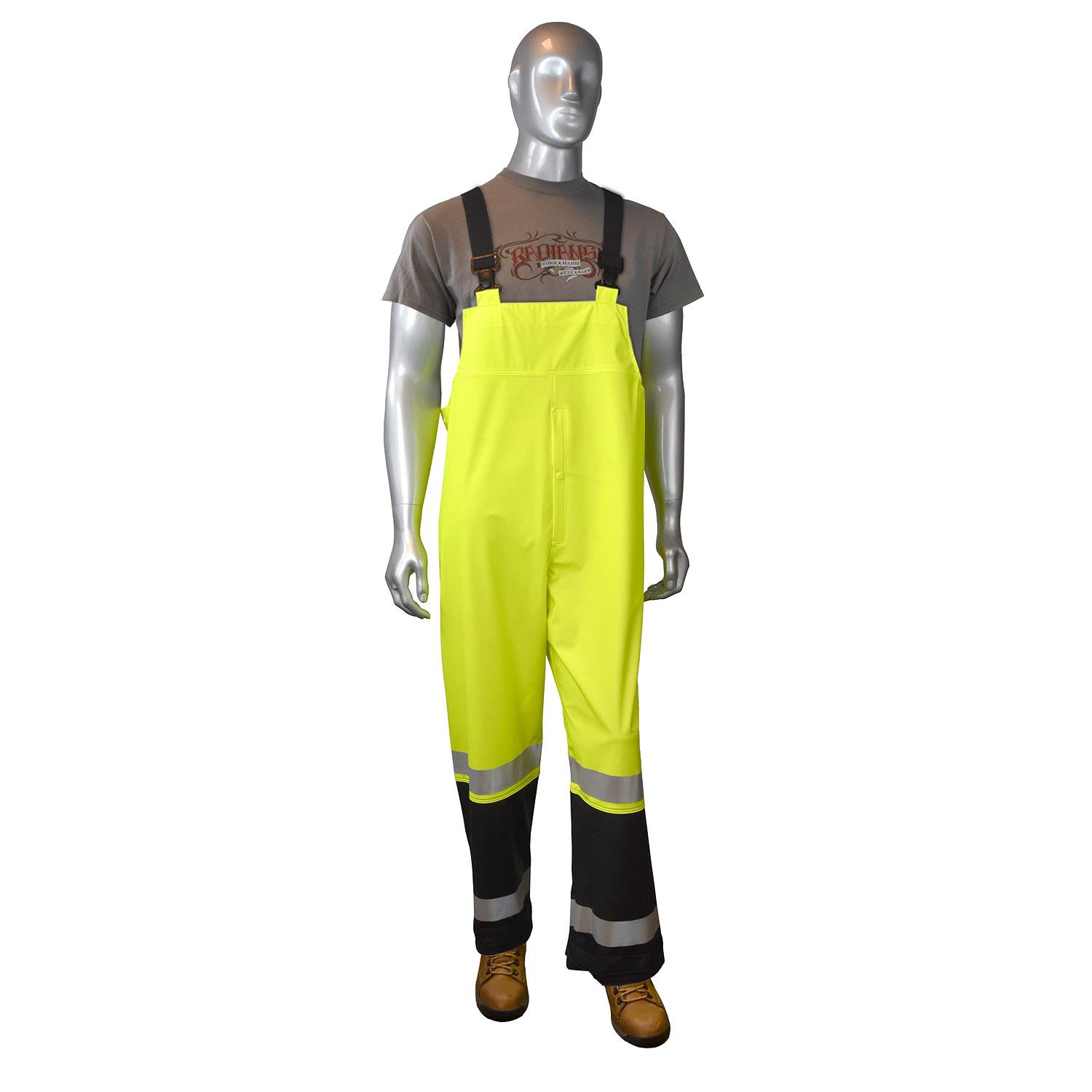 RADIANS RW07 CLASS E PVC RAIN BIB - Rainwear